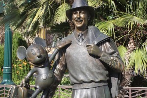 Storytellers Statue on Buena Vista Street in Disney California Adventure Park. One of the most amazing American storytellers that ever lived.